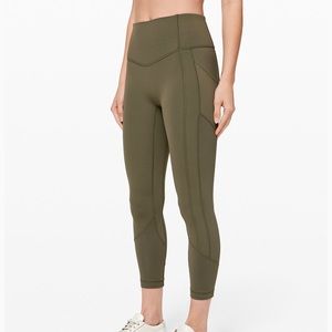 Lululemon LIKE NEW All the right places Crop 23in